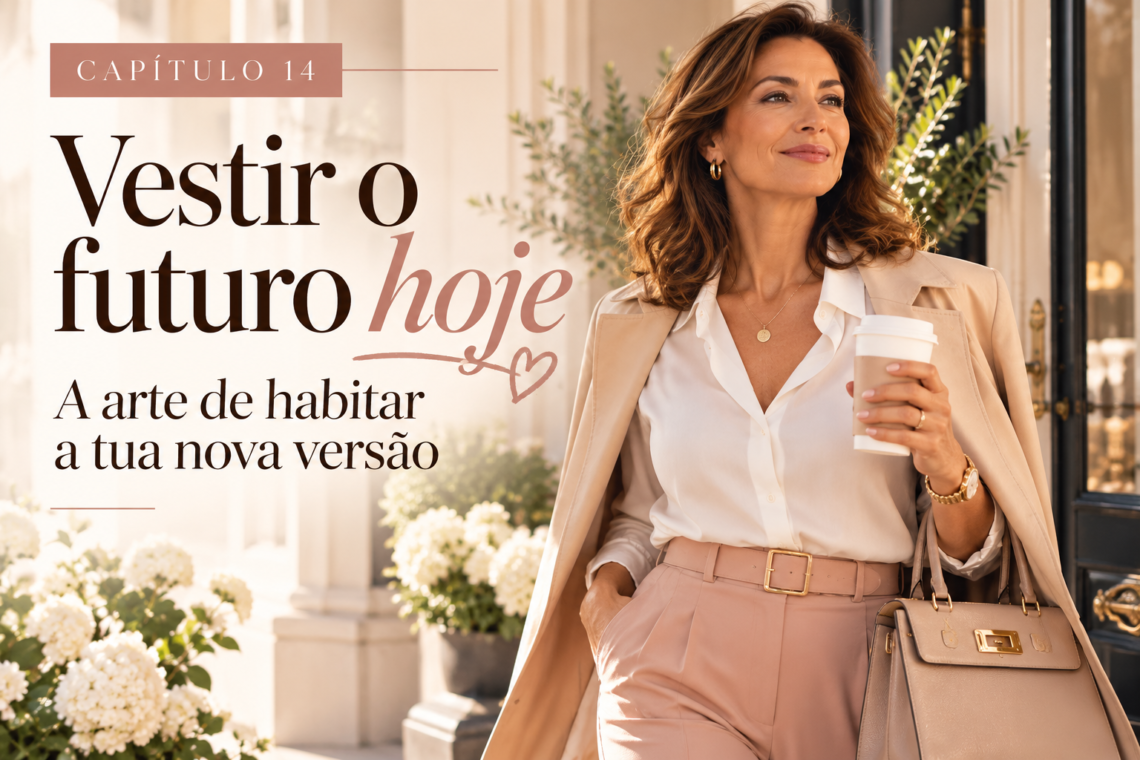 Capítulo 14 – Vestir o futuro hoje: A arte de habitar a tua nova versão | A Arte de Ser Mulher – Dona Detalhe.